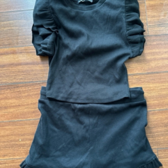 Zara Black Ruffled Set - Picture 5 of 5